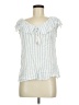 Allison Brittney White Short Sleeve Blouse Size M - photo 1