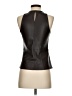 Ann Taylor 100% Polyester Brown Black Sleeveless Blouse Size XXS - photo 2