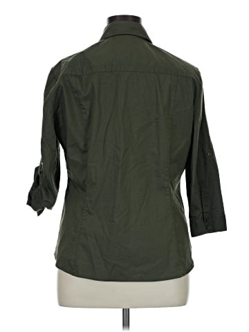 NY&C 3/4 Sleeve Button-Down Shirt (view 2)