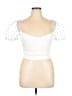 Zara White Short Sleeve Top Size XL - photo 1