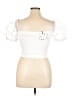Zara White Short Sleeve Top Size XL - photo 2