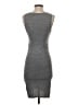 Leith Solid Gray Casual Dress Size XS - photo 2