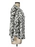 Worth New York Animal Print Silver Long Sleeve Blouse Size L - photo 4
