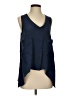 BCBGMAXAZRIA 100% Silk Blue Sleeveless Silk Top Size S - photo 1