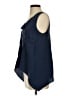 BCBGMAXAZRIA 100% Silk Blue Sleeveless Silk Top Size S - photo 5
