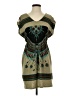 Forever 21 Print Green Casual Dress Size S - photo 1