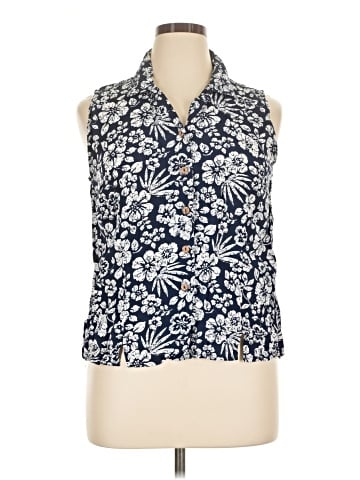 DressBarn Sleeveless Button-Down Shirt (view 1)