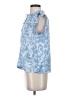 Maison d' Amelie 100% Polyester Blue Sleeveless Blouse Size XS - photo 5