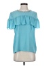 Juicy Couture 100% Polyester Teal Short Sleeve Blouse Size S - photo 1