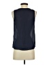 LC Lauren Conrad 100% Polyester Blue Sleeveless Blouse Size XS - photo 2