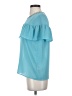 Juicy Couture 100% Polyester Teal Short Sleeve Blouse Size S - photo 5