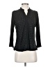 Absolutely Famous 100% Polyester Black 3/4 Sleeve Blouse Size S - photo 1