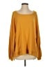 Peach Love Yellow Pullover Sweater Size S - photo 1