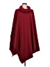 Le Moda 100% Polyester Burgundy Poncho One size - photo 1
