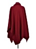 Le Moda 100% Polyester Burgundy Poncho One size - photo 2