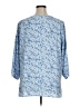 Mario Serrani 100% Polyester Blue 3/4 Sleeve Blouse Size XL - photo 2