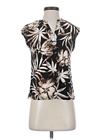 AK Anne Klein Short Sleeve Blouse (view 1)