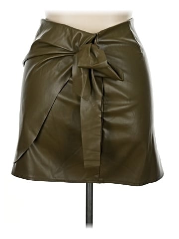 Vero Moda Faux Leather Skirt (view 2)