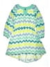 My Michelle 100% Polyester Chevron-herringbone Green Dress Size 12 - photo 1