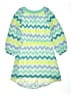 My Michelle 100% Polyester Chevron-herringbone Green Dress Size 12 - photo 2