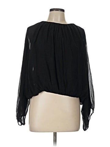 Alice + Olivia Long Sleeve Silk Top (view 1)
