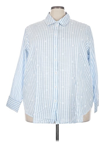 Lane Bryant 3/4 Sleeve Button-Down Shirt (view 1)