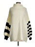 Urban Outfitters Stripes Ivory Turtleneck Sweater Size XS - photo 1