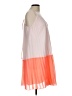 ASOS 100% Polyester Color Block Orange Cocktail Dress Size 12 - photo 4