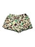 Ella Moss 100% Rayon Floral Green Shorts Size 12 - photo 1