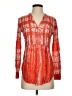 Maeve 100% Rayon Multi Color Red Long Sleeve Blouse Size 2 - photo 1
