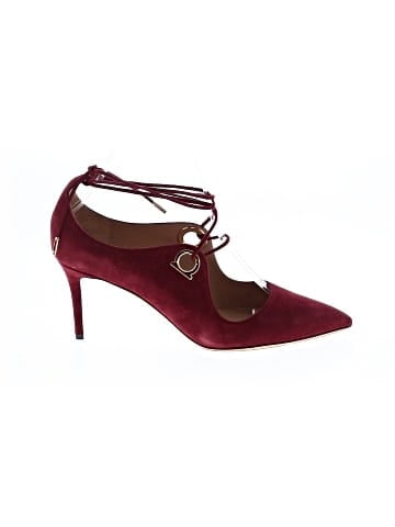 Salvatore Ferragamo Suede Lace-Up Heels (view 1)