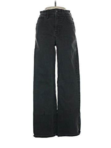 Madewell The Perfect Vintage Wide-Leg Jean in Black Rinse Wash (view 1)