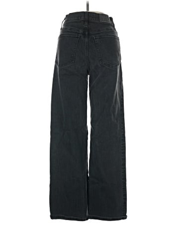 Madewell The Perfect Vintage Wide-Leg Jean in Black Rinse Wash (view 2)