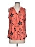 DAZY Floral Orange Sleeveless Blouse Size L - photo 1