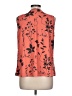 DAZY Floral Orange Sleeveless Blouse Size L - photo 2