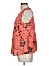 DAZY Floral Orange Sleeveless Blouse Size L - photo 5