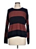 Hippie Rose 100% Acrylic Color Block Burgundy Pullover Sweater Size L - photo 1