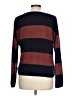 Hippie Rose 100% Acrylic Color Block Burgundy Pullover Sweater Size L - photo 2