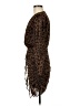 Zara 100% Polyester Animal Print Brown Cocktail Dress Size M - photo 5