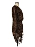 Zara 100% Polyester Animal Print Brown Cocktail Dress Size M - photo 4