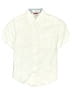 IZOD 100% Cotton Solid Ivory Short Sleeve Button-Down Shirt Size 8 - photo 1