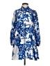 Shein 100% Polyester Print Blue Casual Dress Size S - photo 1
