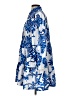 Shein 100% Polyester Print Blue Casual Dress Size S - photo 5