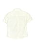 IZOD 100% Cotton Solid Ivory Short Sleeve Button-Down Shirt Size 8 - photo 2