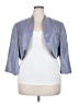 Adrianna Papell Metallic Blue Jacket Size 22W - photo 1