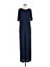 BCBGMAXAZRIA 100% Polyester Solid Blue Jumpsuit Size M - photo 1