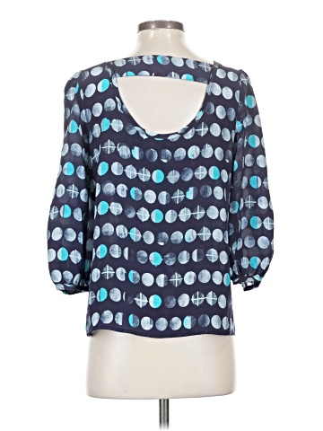 HD in Paris 3/4 Sleeve Silk Top (view 2)