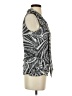 White House Black Market Silver Sleeveless Blouse Size S - photo 4