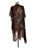 Moss Rose 100% Viscose Brown Kimono One size - photo 2