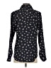 Ann Taylor 100% Polyester Floral Black Long Sleeve Blouse Size S - photo 2